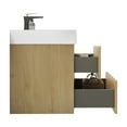 thumbnail image 4 of Bathroom Vanity 36" Style - Black Sink, Oak Finish, Extra Storage With Sink Oak, Wall Mounted, Efficient, 4 of 6