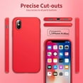 thumbnail image 6 of Entronix Silicone Soft Case Designed for iPhone Xs Max Shockproof Durable Slim Fit, Red, 6 of 8