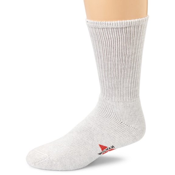 Wigwam Men's King Crew Athletic Socks, Sweatshirt Grey Lt., Medium