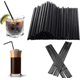 thumbnail image 5 of 600 Pcs Plastic Straws, Black Reusable Straws For Drinks From Bar Party Home, 22 Cm (calibre 6 Mm) 26-27s, 5 of 5