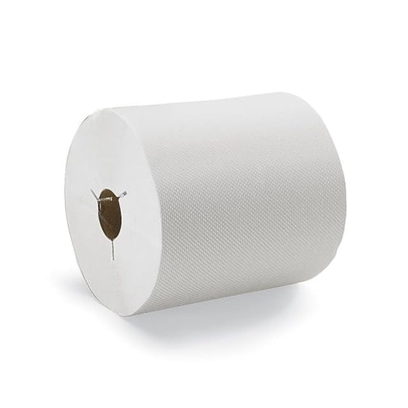 Wausau Paper 80 - 31600 Ecosoft Paper Towel Rolls - White - Case of 6 - White