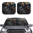 thumbnail image 2 of Fotbe Full Moon Black Dragon Juego de 2 Piezas de Parasoles para Parabrisas | Bloqueador Solar para Auto | Accesorios Plegables para Protección Solar Interior-Small, 2 of 6