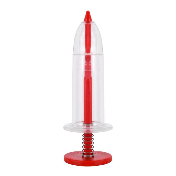 Sembradora manual, dispensador de semillas, plantador de jardín, sembradora manual de flores Rojo