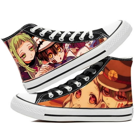 

Hottest Anime Ground bound boy Hanako-kun Print Canvas Shoes Velvet Japanese Anime Student Men and Women Unisex Casual Shoe Lovers Couples Shoes