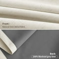 thumbnail image 3 of Pinch Pleated 100% Blackout Linen Curtains 78 Inches Long 2 Panels Set Thermal Insulated Natural Linen Pinch Pleat Curtains for Bedroom Dining Room Neutral Cream Pleat Drapes with Hooks Rings 40x78, 3 of 9