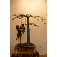 thumbnail image 5 of Nifao Lady With Flowers on Tombstone Bronze Statue – Outdoor Garden Decor Sculpture, 62"L x 32"W x 24"H, 5 of 11