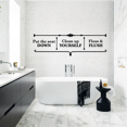thumbnail image 2 of Clean Up Yourself Floss & Flush Bathroom Rules Toilet Rule Vinyl Wall Art Sticker Decal Home Bathroom Rest Room Comfort Room Signage Ladies Gentlemen Toilet Room Wall Design Reminder Size(12x30 inch), 2 of 3