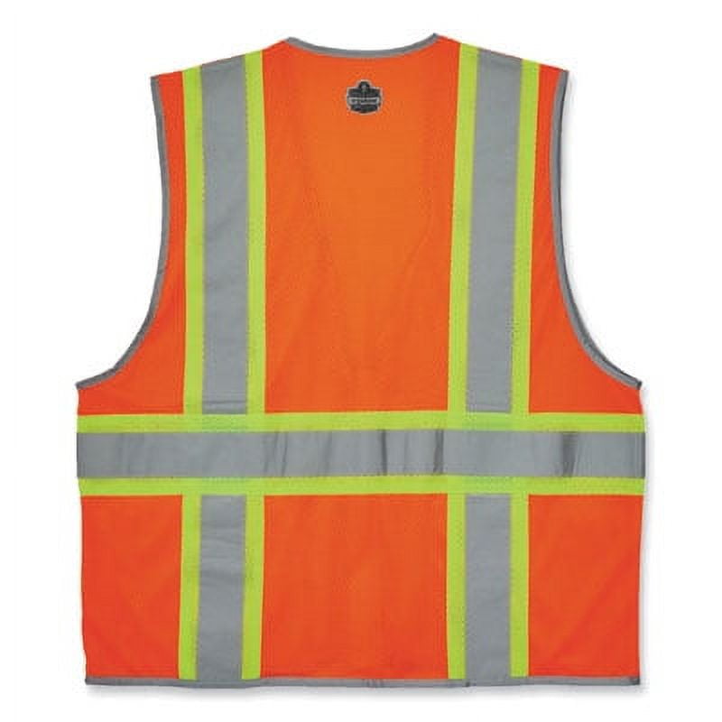 Ergodyne GloWear® 2-Tone Mesh Hi-Vis Type-R Class 2 Safety Vest, 4X, Orange