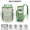 thumbnail image 3 of Travel Cooler Bag - White Cartoon Cute Dinosaurs Pattern Camping Beer Cooler Backpack with Bottle Opener- Waterproof Insulated Picnic Backpacks - Cooler Bag for Beach, 3 of 6