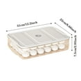 thumbnail image 3 of Binwennn Food Storage Container Stackable Dumpling Storage Airtight Cookie Storage Containers Transparent Food Containers With Lid For Kitchen And Fridge Home Storage Freezer Storage Containers, 3 of 4