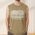 thumbnail image 4 of GIPQJK Mens Tank Tops Summer 4th Of July American Flag Sleeveless Shirts 2025 Patriotic Graphic Scoop Neck Muscle Tank Tops with Independence Day,Khaki XL, 4 of 4
