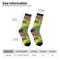 thumbnail image 2 of Haiem Fruits Vegetables And Berries Pattern Crew Socks – Soft & Durable Moisture-wicking Socks, Stay-Up Fit for Business, Work, and Casual Wear Size 5-11, 2 of 6