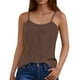 thumbnail image 1 of Top sin tirantes holgado con tirantes de seda helada de color liso y espalda arrugada para mujer - Poliéster suave, transpirable y ligero, tallas S-XXL, perfecto para primavera/verano, 1 of 5