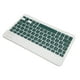 thumbnail image 4 of Teclado inalámbrico Bluetooth de 78 teclas, teclado recargable silencioso ergonómico ultradelgado de 32,8 pies para IOS para Android para Windows verde oscuro, 4 of 14