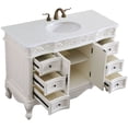 thumbnail image 7 of Elegant Lighting VF38848AW-VW Oakland 48" Free Standing Single Basin Vanity Set - Off, 7 of 7