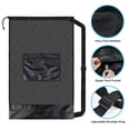 thumbnail image 3 of Extra Large Heavy Duty Mesh Bag. Best for Soccer Ball, Water Sports, Beach Cloth, Swimming Gears. Adjustable Shoulder Strap. Secure Side Pocket（30” x 40”）, 3 of 5