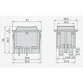 thumbnail image 7 of HQRP ON Off Rocker Switch 4-Prong 10A 125V Compatible with KEDU HY12, UL Listed, 7 of 7