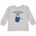 thumbnail image 3 of Inktastic Happy Birthday, Uncle- Cute Penguins Boys or Girls Long Sleeve Toddler T-Shirt, 3 of 5