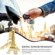 thumbnail image 2 of 12 piezas retro llavero eiffel torre llavero mini llavero decoraciones colgantes (doradas), 2 of 6