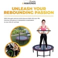 thumbnail image 6 of LEAPS & REBOUNDS 40" Adjusting Stability Bar & 40" Fitness Trampoline, Blue, 6 of 12