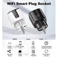 thumbnail image 2 of Alexa Smart Plug, Smart Life WiFi Plug 20A Outlet with Power Control, Timer Socket, Child Lock, Google Home Alexa, HomeKit Smart Plug, White, 2 of 5