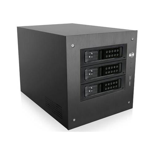 iStarUSA S-35-3DE1BK Compact 3x 3.5in Hotswap mini-ITX Tower Black