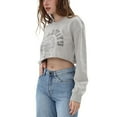 thumbnail image 4 of Amazhiyu Women's Printed Pullover Cropped Sweatshirt Crew Neck Long Sleeve Crop Tops, 4 of 14