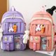 thumbnail image 5 of Qarigey escolar multifuncional con bolsas adicionales para estudiantes Bolsas para la escuela escolar Mochilas negro, 5 of 6
