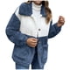 thumbnail image 1 of Abrigos de Invierno Para Mujer Abrigo de Piel Sintética Botón Sólido Bolsillo Cuello Vuelto Slim Fit Chaqueta Cálida Mediana Larga Odeerbi ODB172709, 1 of 7
