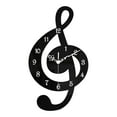 thumbnail image 3 of Reloj de pared con nota musical, movimiento silencioso, acrílico, sin tictac, para baño, habitación infantil, estudio, cocina y sala de estar. 30 cm x 17 cm, 3 of 8