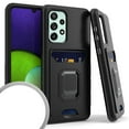 thumbnail image 1 of Kaleidio Case For Samsung Galaxy A33 5G [Robust Hybrid] Protective Card Slot [Magnetic Ring Stand] Impact Cover [Black/Black], 1 of 1