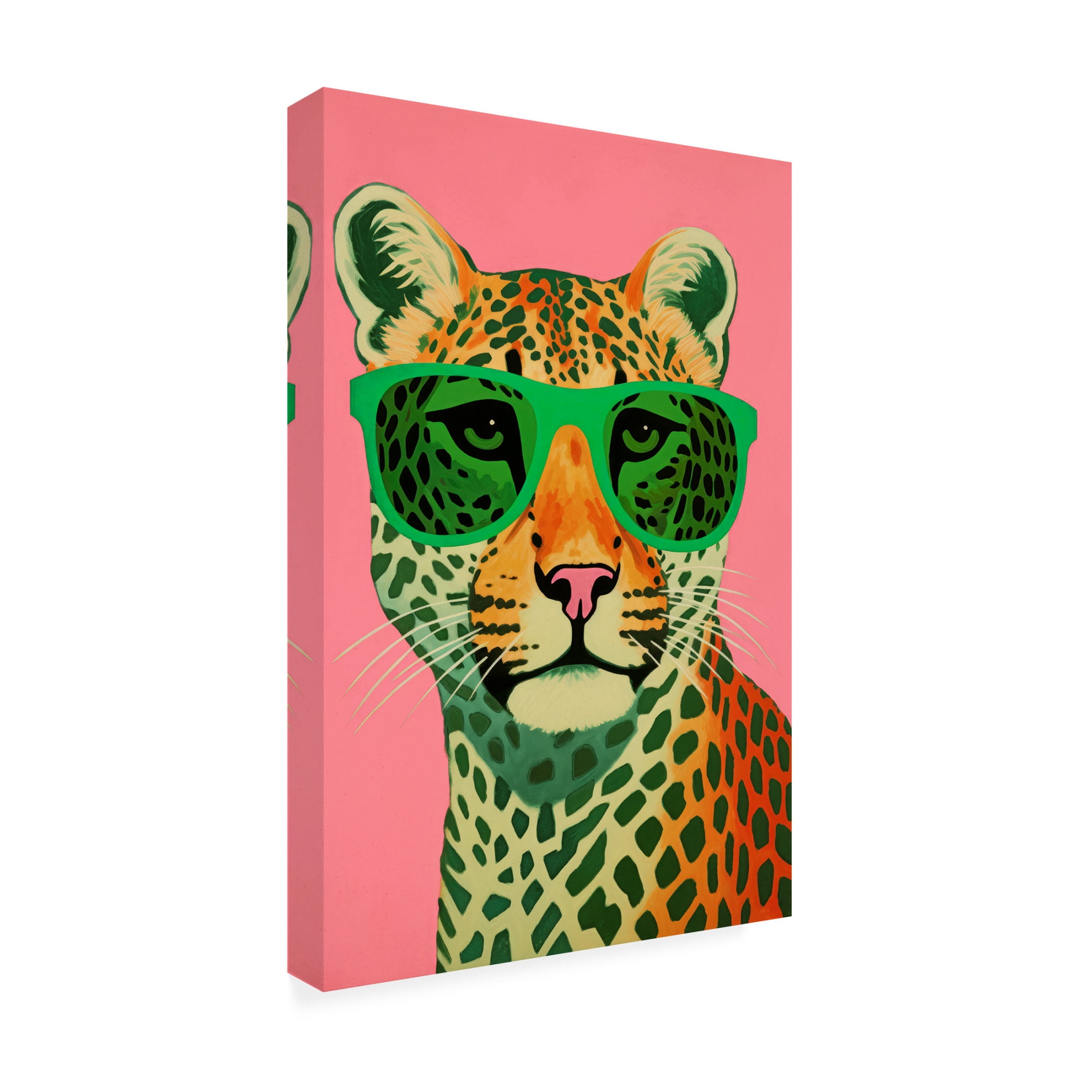 Trademark Fine Art Treechild   Leo With Glasses Canvas Wall Art