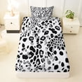 thumbnail image 3 of Erosebridal Teens Abstract Leopard Print Twin Sheet Sets 3pcs,Vintage Cheetah Print Bedding For Adults, 3 of 5
