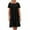 Black, variant on Maxi Dresses for Women 2025, Women's And Linen Dress Long Sleeveless Solid Color Dress With Pocket Skirt(Hot Pink,S)