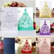 thumbnail image 4 of Invitación de boda con corte láser para niña, sobre opcional, tarjeta interna, suministros de fiesta personalizados, 10 colores, 50 unidades, 4 of 4