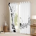 thumbnail image 3 of Manfei Black Musical Note Blackout Curtains Set of 2 (52x84 Each), Modern Pop Music Window Curtains, Teens Kids Boys Girls Curtains and Drapes, Curtains and Drapes Decor, 3 of 6