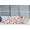 thumbnail image 6 of Ambesonne Ethnic Throw Pillow Cover 4 Pack, Geometrical Borders Art, 24", Red Marigold and White, 6 of 6