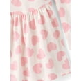 thumbnail image 3 of The Children's Place Baby & Toddler Girls Long Sleeve Hearts Bow Back Dress, Sizes 6M-5T, 3 of 3