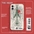 thumbnail image 2 of Funda de teléfono de hueso para estudiante de medicina, iPhone 1112, 14Pro Max, 13Mini, X, XR, 6, 7, 8PlusSE3, parachoques suave, cubierta trasera, Samsung S22Ultra Fivean unisex, 2 of 2