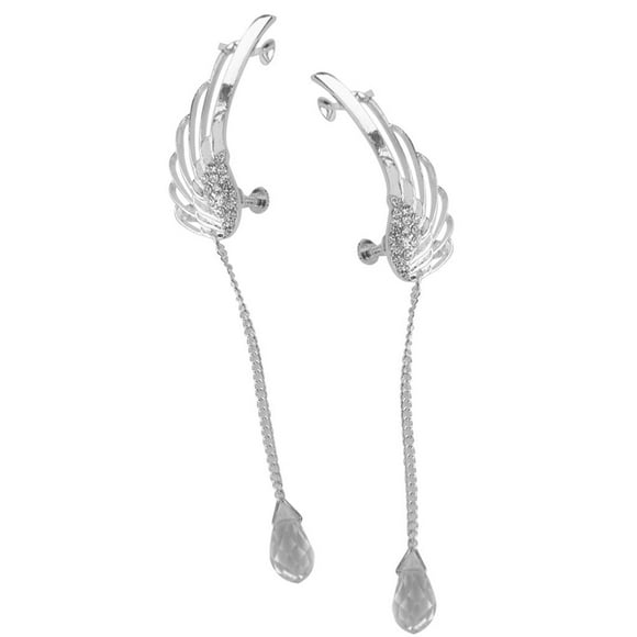 Ear Cuff Earrings Ear Non-pierced Earrings Ear Cuff with Rhinestone And