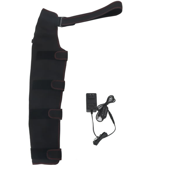 Enveloppe Chauffante Électrique pour Bras - Attelle Chauffante d'Épaule 12 V, Réglage de Minuterie à 3 Vitesses, Soulagement de la Douleur (Fiche US 110-240 V)