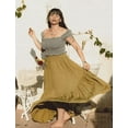 thumbnail image 4 of Maxi Skirts for Women High Waist Renaissance Skirt Long Skirt with Pockets, 4 of 5