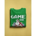 thumbnail image 3 of Game On, Santa! Sweatshirt Men -Smartprints Designs, Male Large, 3 of 4
