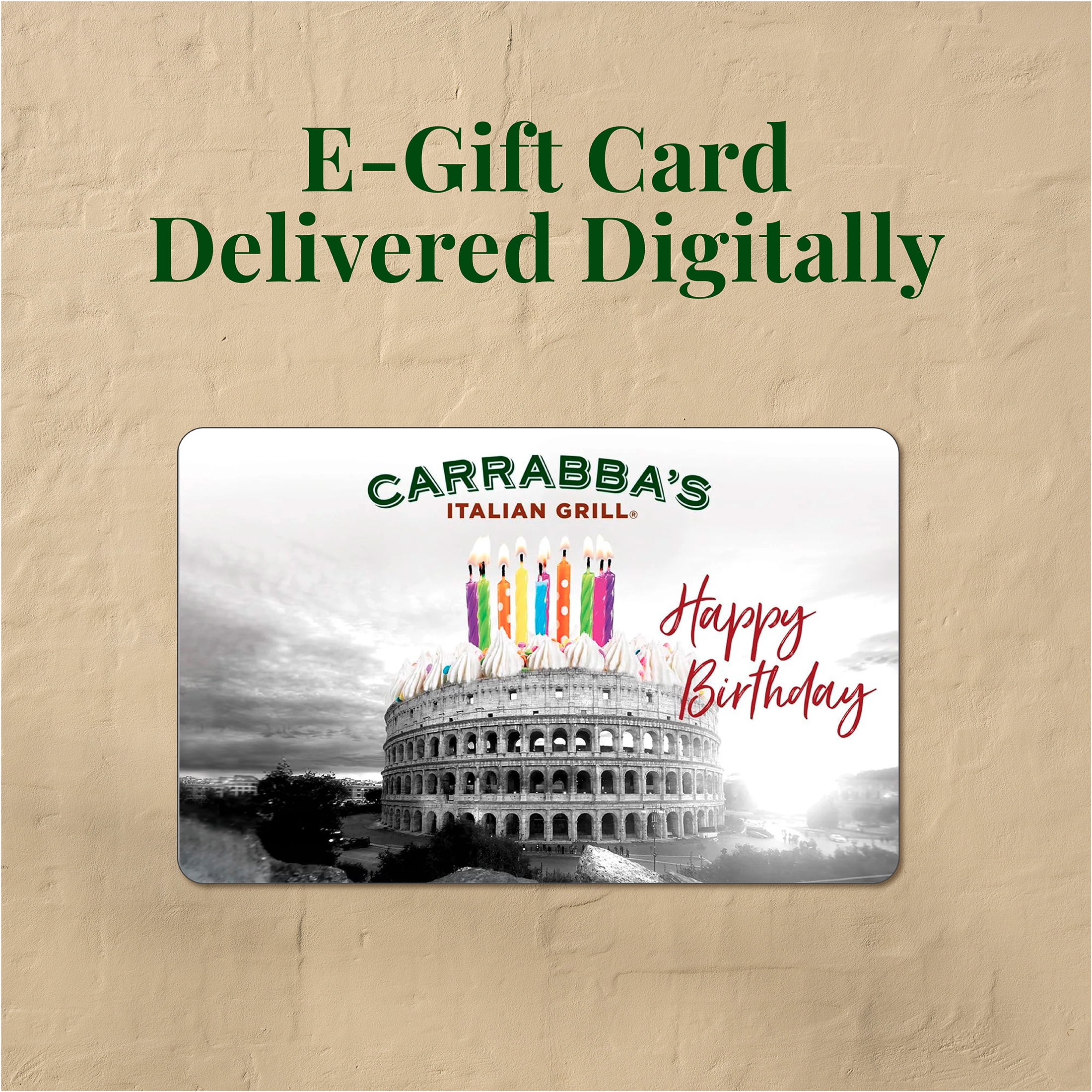 Carrabba's Italian Grill $25 Happy Birthday eGift Card [Email Delivery]