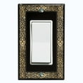 thumbnail image 1 of Metal Light Switch Plate Outlet Cover (French Victorian Frame - Single Rocker), 1 of 2