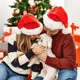 thumbnail image 5 of 5/1 piezas de gorro navideño de felpa gruesa para adultos y niños, gorros de Papá Noel de terciopelo suave, sombreros para Navidad, Año Nuevo, festivales, fiestas, regalos de decoración, 5 of 5