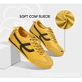 thumbnail image 4 of LUCKY STEP Retro Thin Sole Fashion Sneakers Casual Lightweight Walking Shoes,Yellow,Womens, 4 of 10