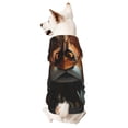 thumbnail image 1 of Fotbe Floral Fox Sudadera con Estampado para Perros Pequeños – Suéter con Capucha para Mascotas, Tela Suave de Forro Polar con Bolsillo-XX-Large, 1 of 7