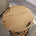 thumbnail image 3 of FirsTime & Co. Table d'Appoint de Rangement pour Panier Arborfield, 23.25"H x 19"D, Espresso Léger Rustique, Noir, 3 of 5