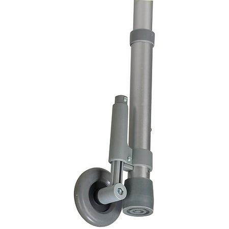 Mabis 510-1002-0343 3'' Non-Swivel Rear Walker Wheels with Brake - 1 Pair